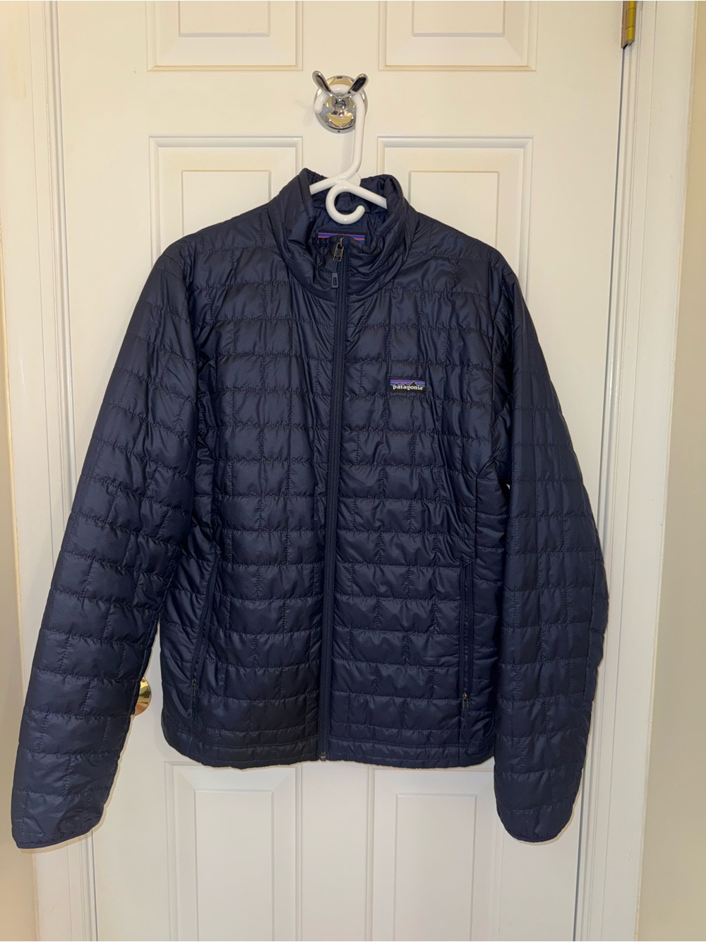 Patagonia Men's Navy Quilted Packable Puffer Jacket